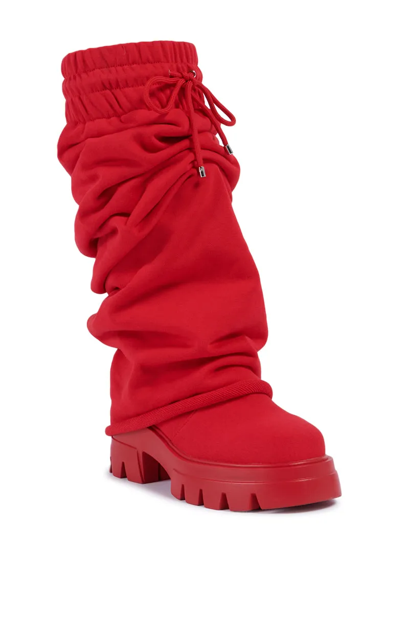 AZALEA WANG JETSETTER RED BOOT