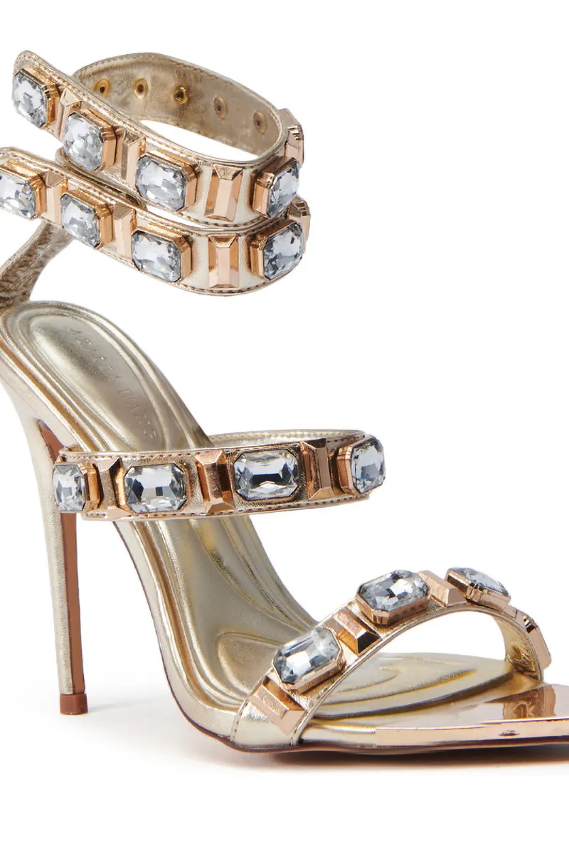 AZALEA WANG JORAH GOLD EMBELLISHED SANDAL