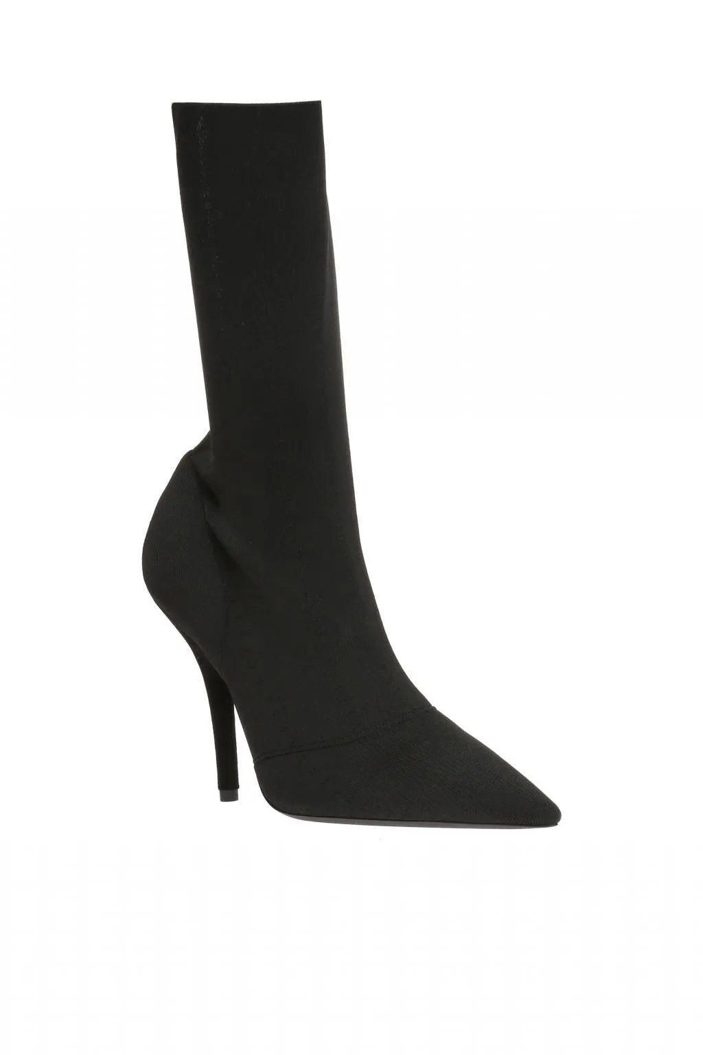 Black Knit Ankle Boot