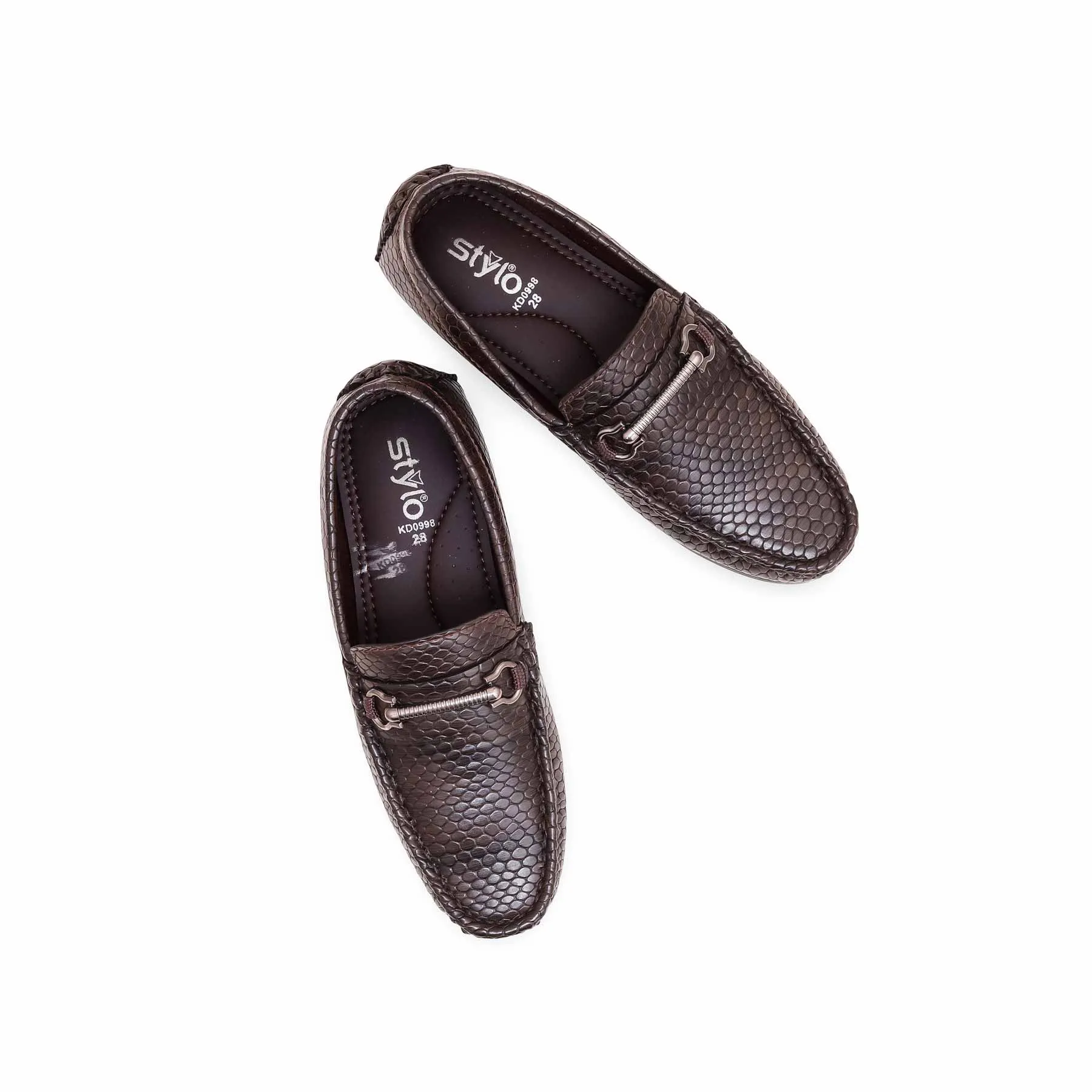 Boys Coffee Formal Moccasin KD0998