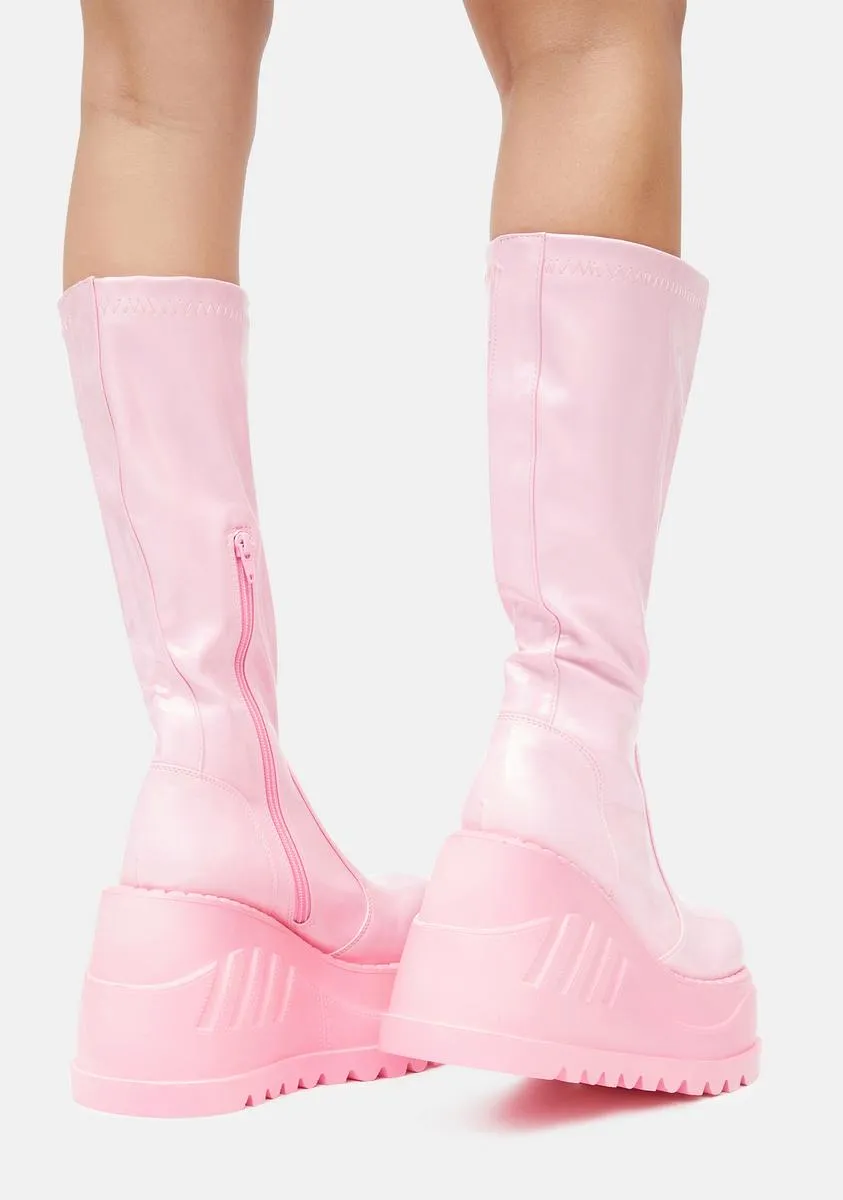 Bubblegum Disco Revolution Platform Boots