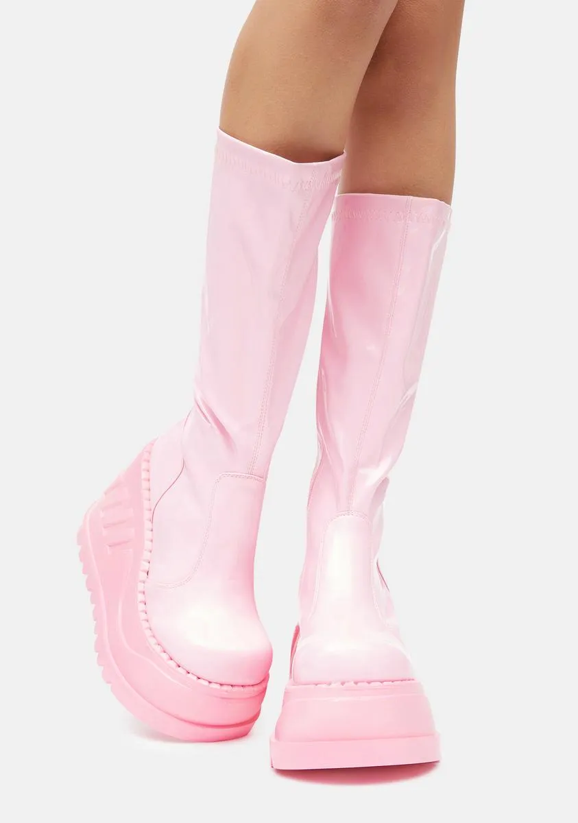 Bubblegum Disco Revolution Platform Boots