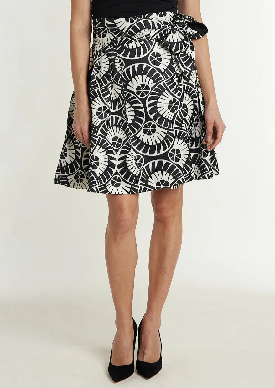 Carrie Wrap Skirt - Mesmer Black