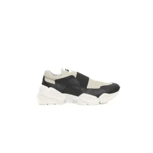 Cerruti 1881 Black Leather Women Platform Sneaker