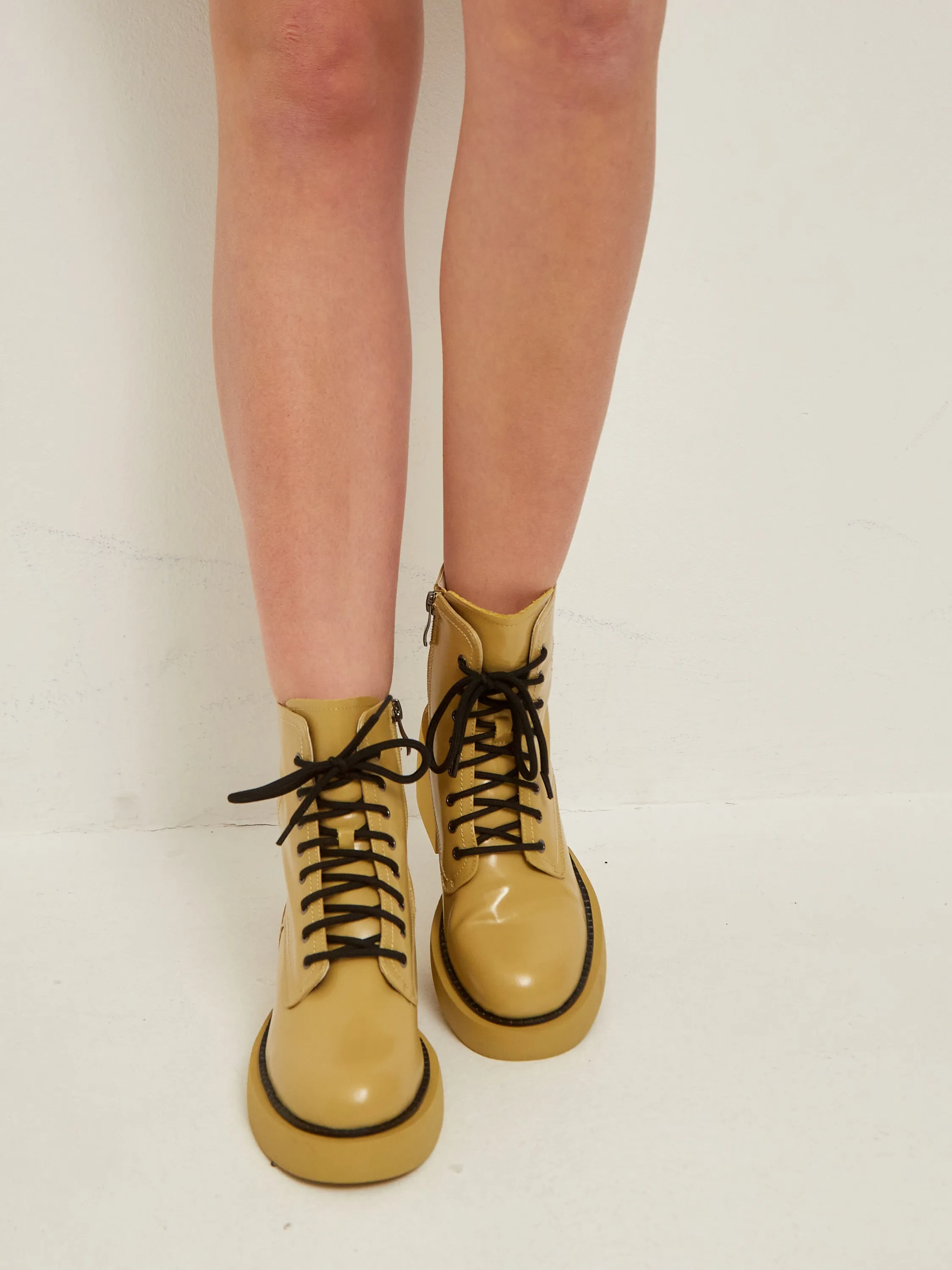 Chic Yellow Ankle Boots for Women - Stylish & Comfortable Footwear