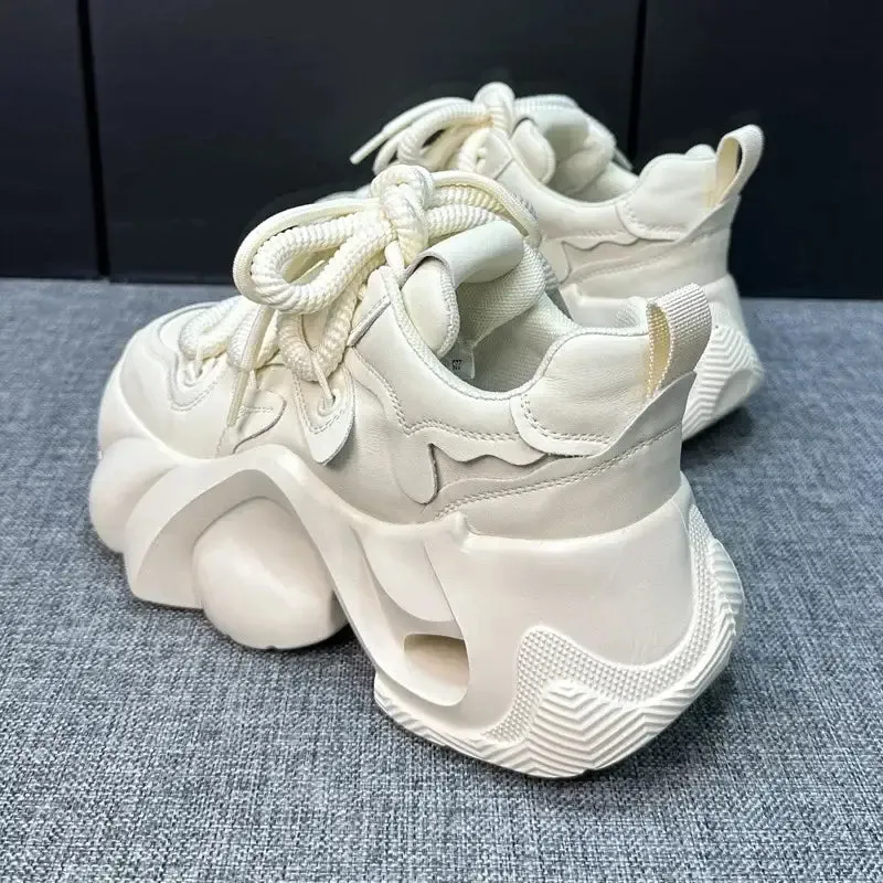 Chunky Platform Thick Lace Sneakers