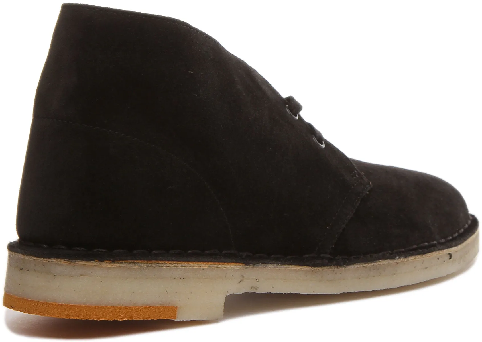 Clarks Originals Desert Boot In Black Orange For Men