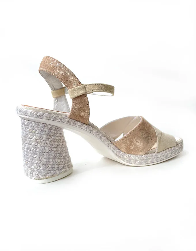 Cordelia Cream Espadrille Wedges