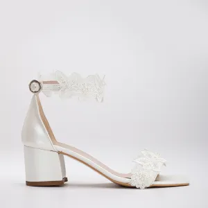 Dana - Ivory Lace Wedding Shoes