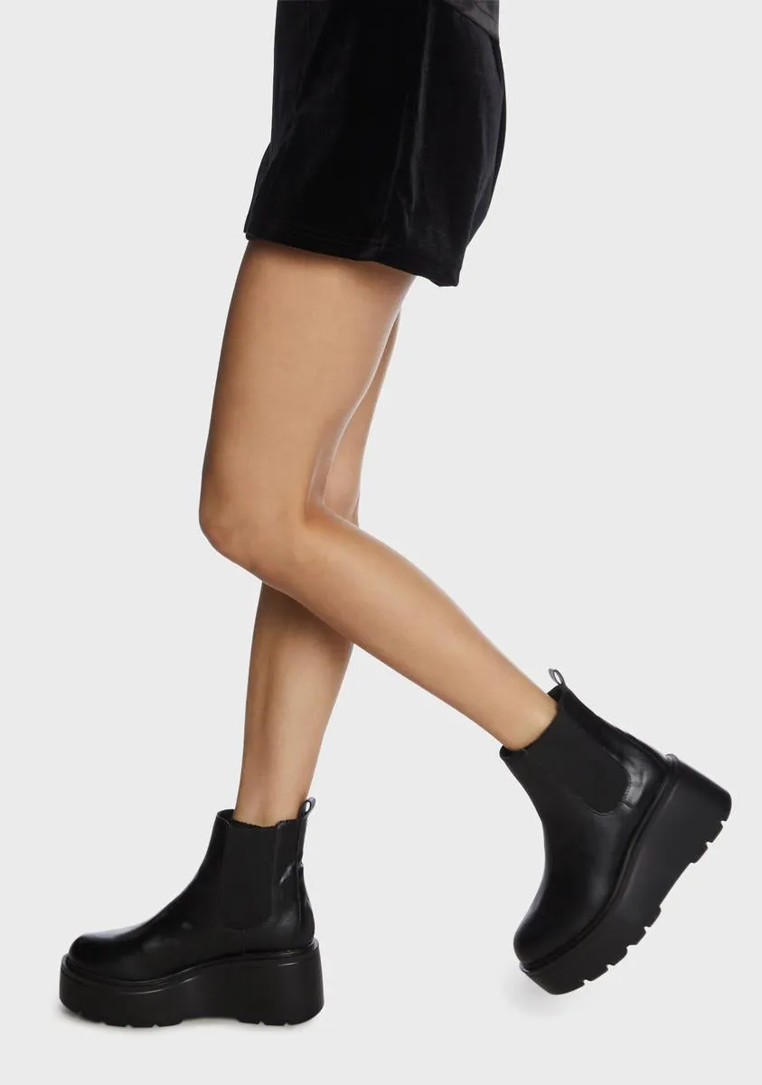 Dark You're So Classic Ankle Boots