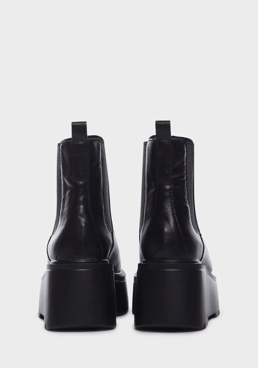 Dark You're So Classic Ankle Boots