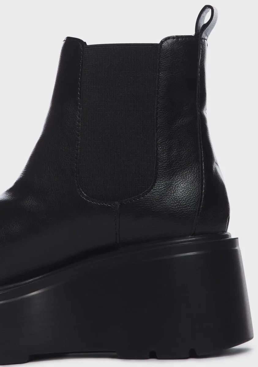 Dark You're So Classic Ankle Boots