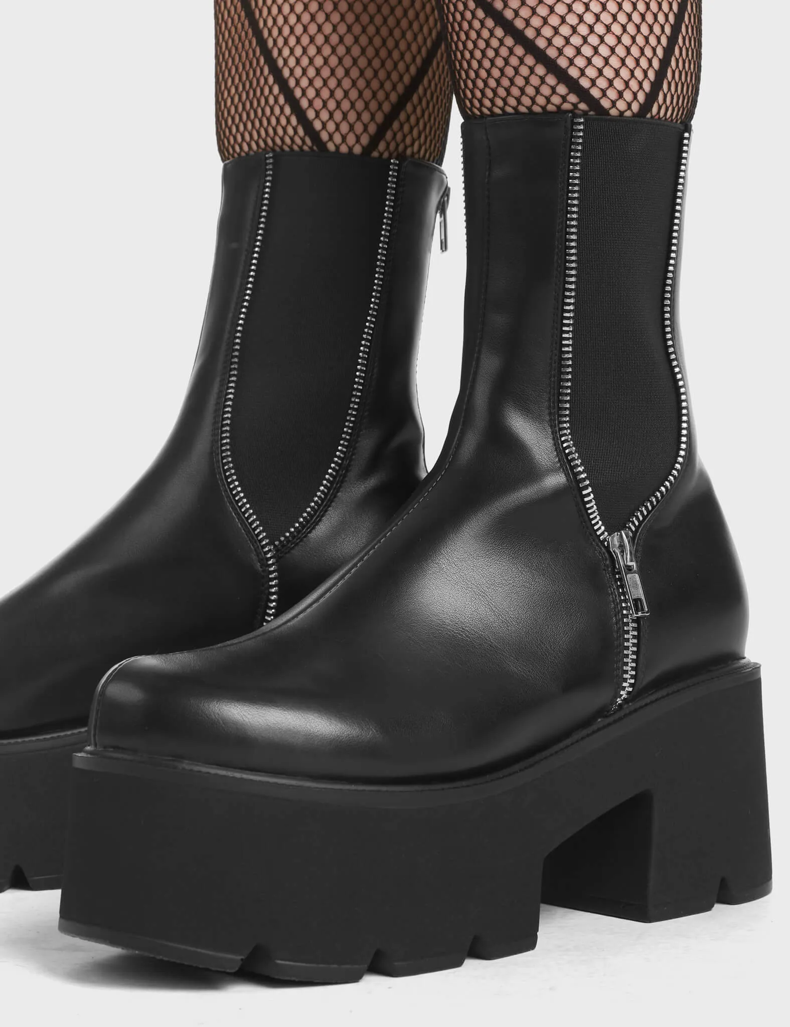 Dilemma Chunky Platform Ankle Boots