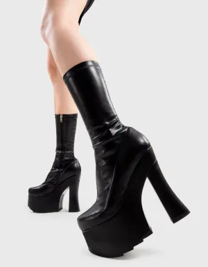 Do For Love Platform Calf Boots