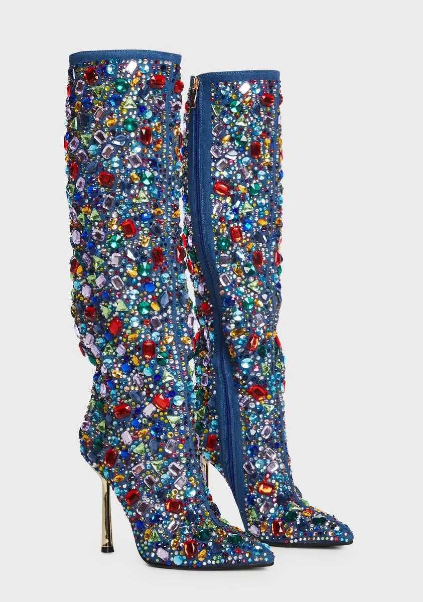 Ember Jeweled Heel Boots