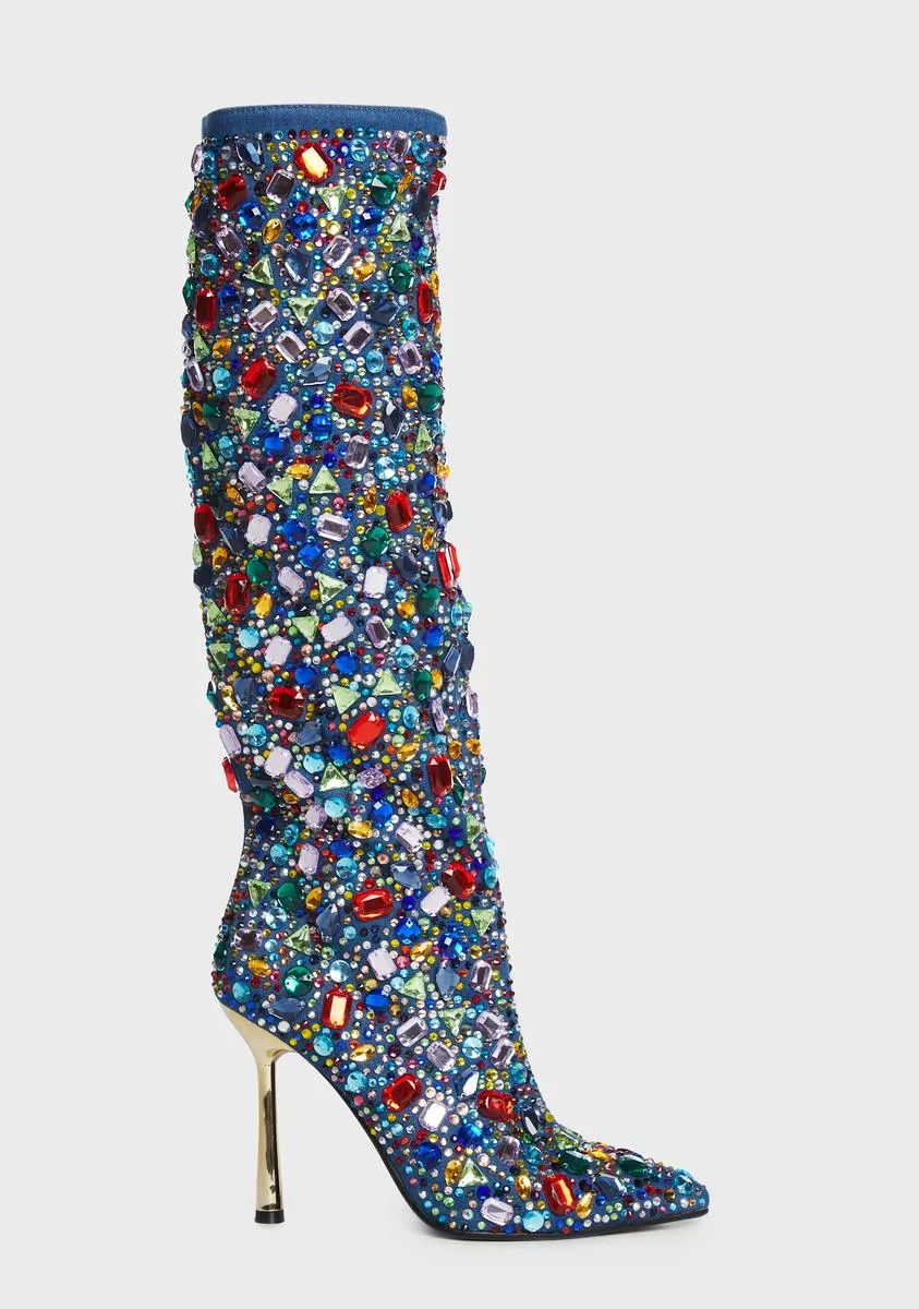 Ember Jeweled Heel Boots