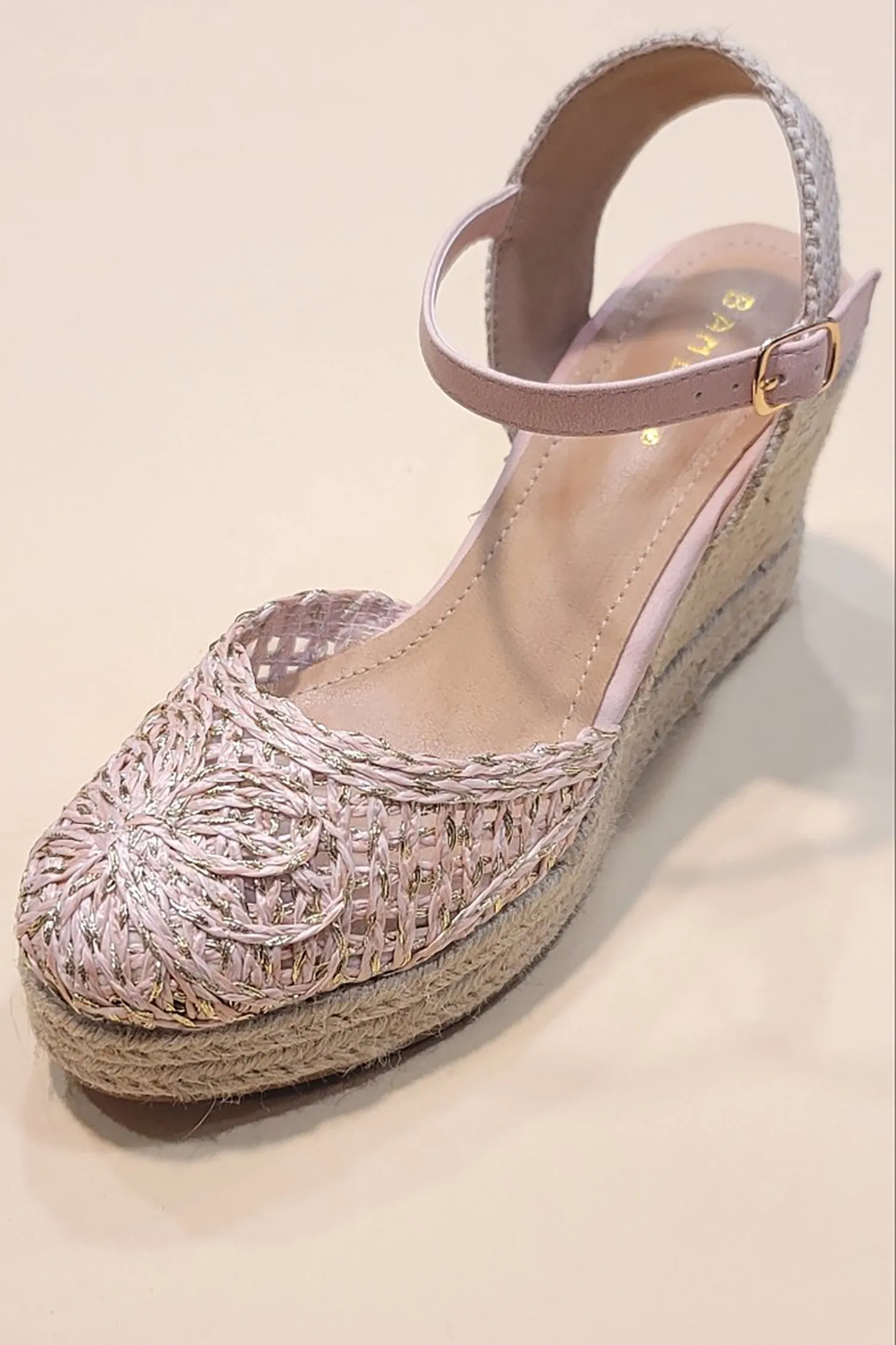 Espadrille Platform Sandals in Pink