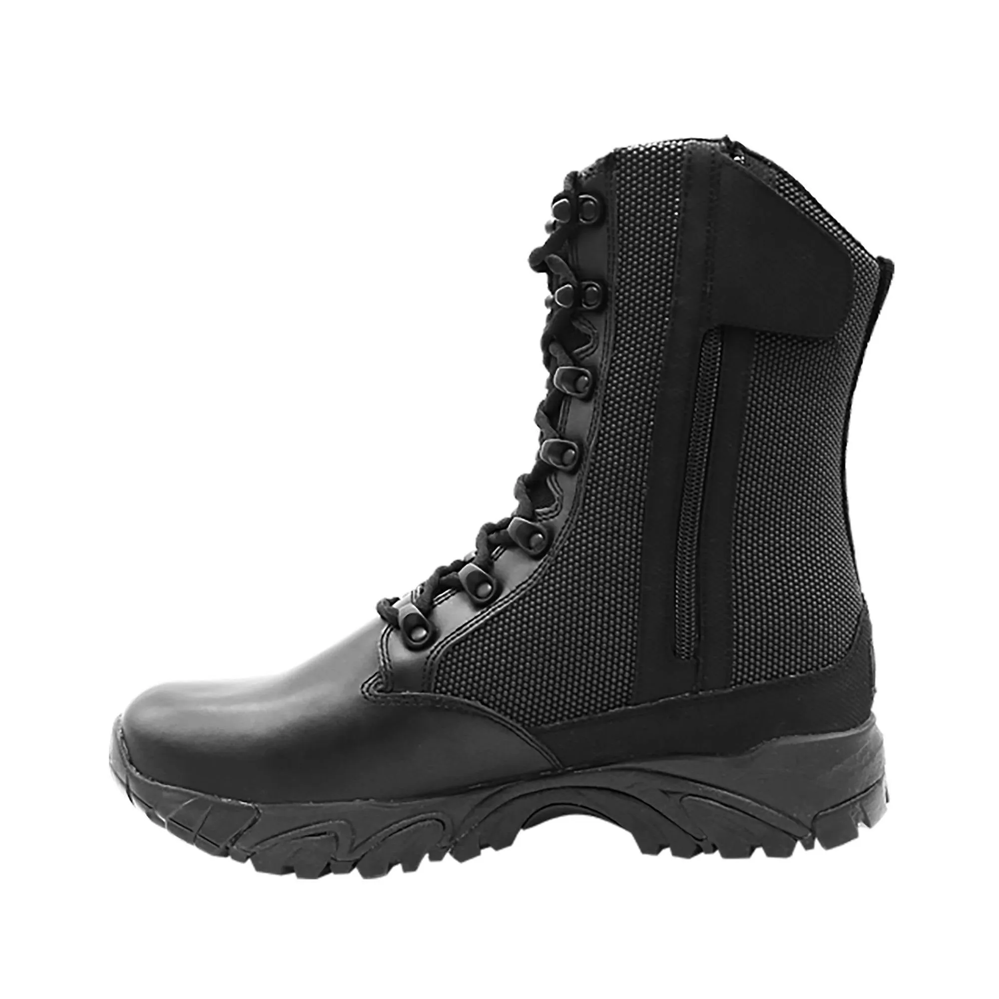 [Factory Outlet] ALTAI® 8" Black Waterproof Tactical Boots with Zipper (MFT100-Z)