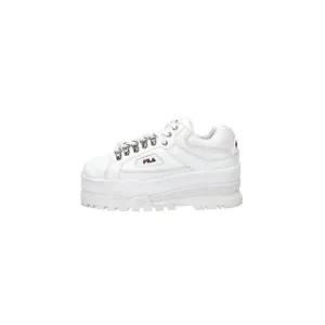 Fila Disruptor Court Platform Low-Top Sneakers Leather White Colour For Women