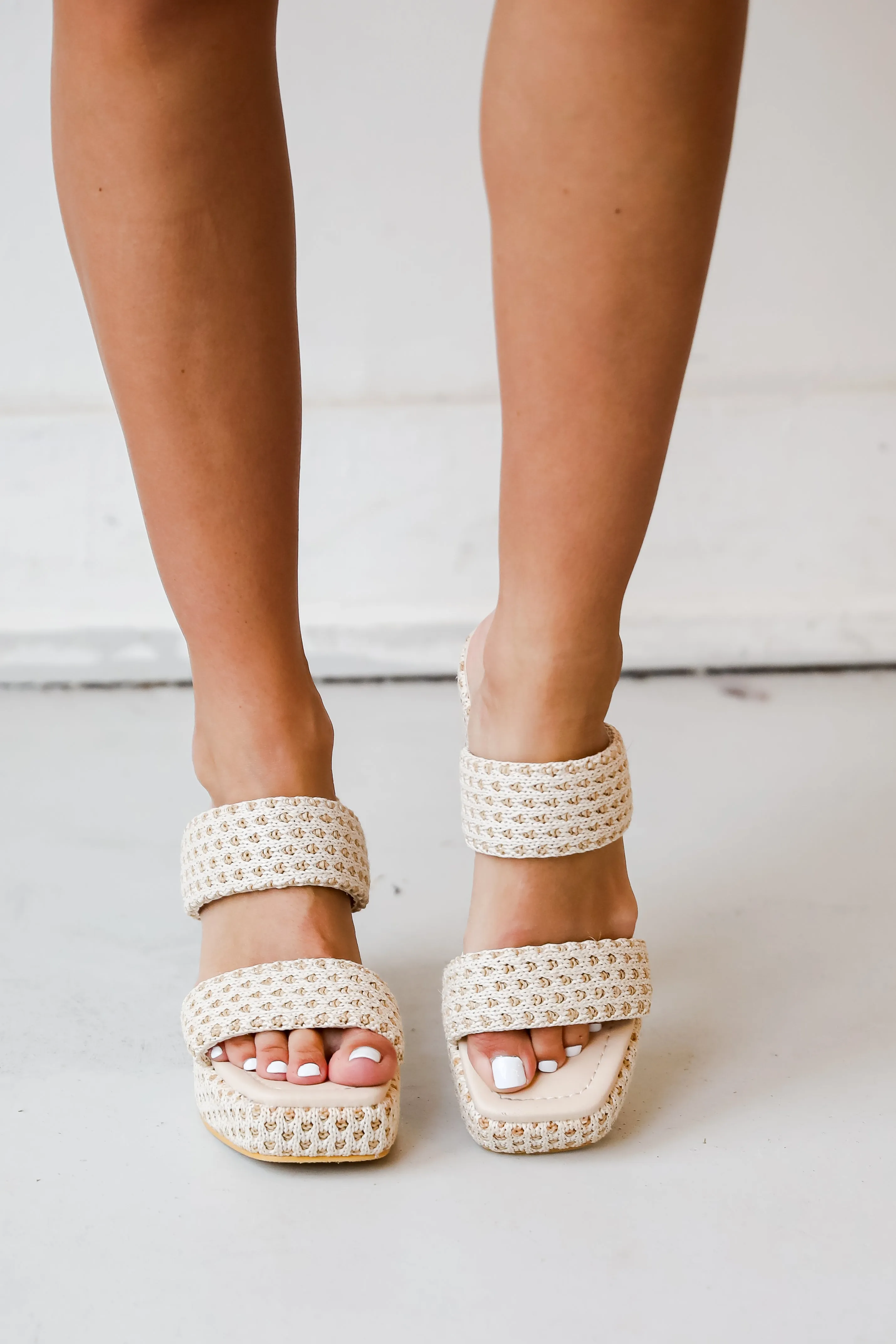 FINAL SALE - Gem Natural Platform Espadrille Heels