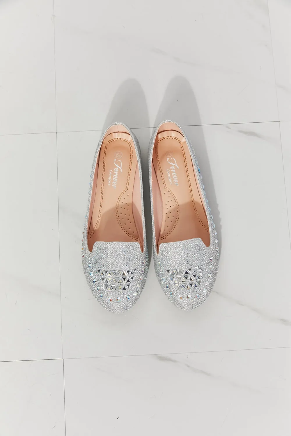 Forever Link Bling It On Rhinestone Ballet Flats