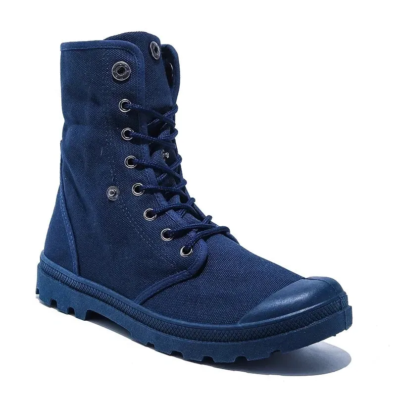 Funki Buys | Boots | Men's Canvas High Top Combat Boots