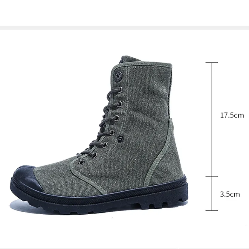 Funki Buys | Boots | Men's Canvas High Top Combat Boots