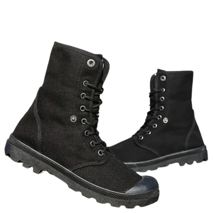 Funki Buys | Boots | Men's Canvas High Top Combat Boots