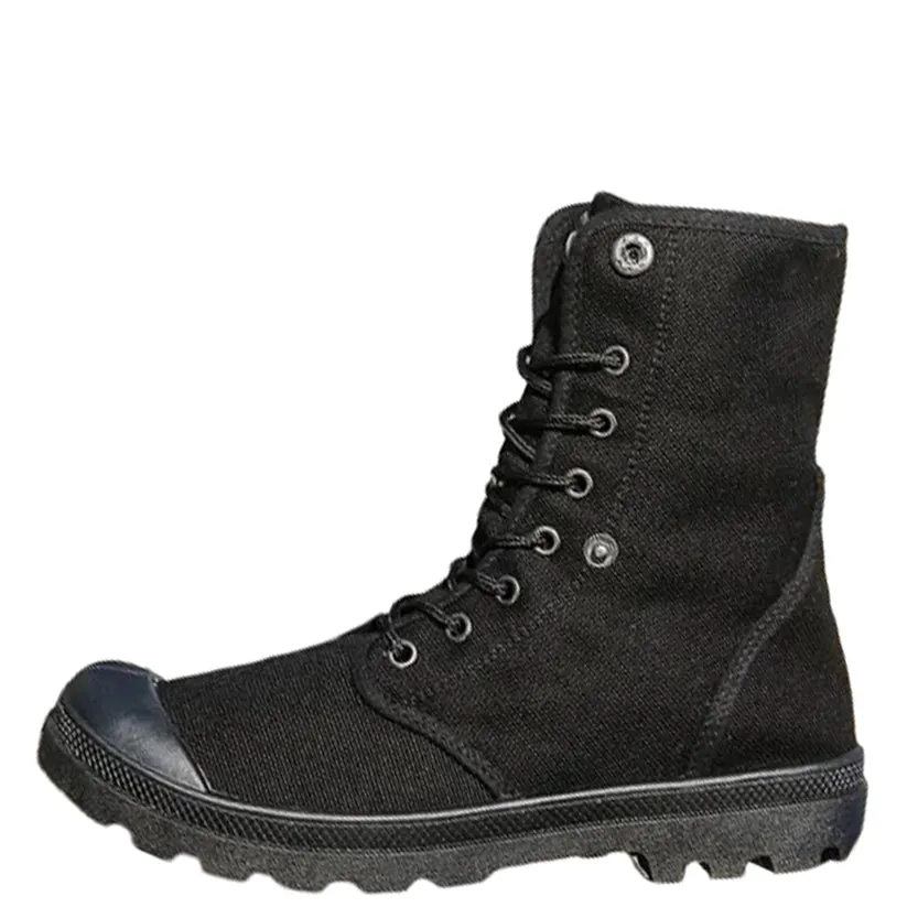 Funki Buys | Boots | Men's Canvas High Top Combat Boots