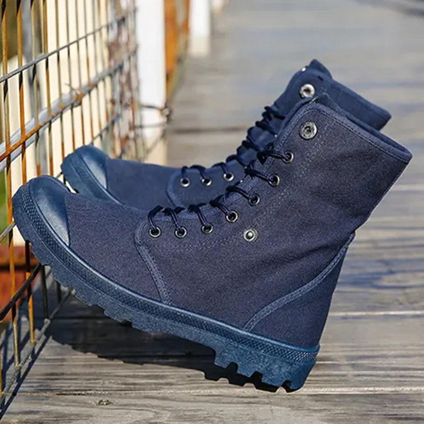 Funki Buys | Boots | Men's Canvas High Top Combat Boots