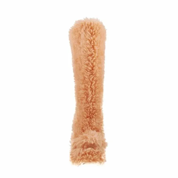 Funki Buys | Boots | Women's Fuzzy Faux Wool Platform Boots