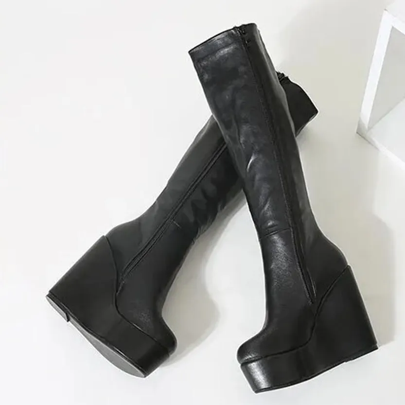 Funki Buys | Boots | Women's High Luxury Gothic Platform Boots