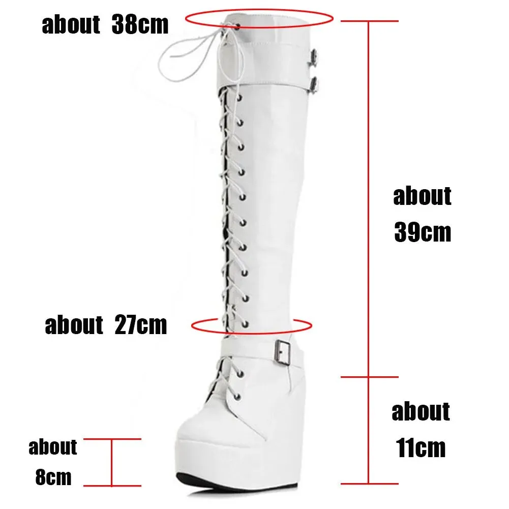 Funki Buys | Boots | Women's High Luxury Gothic Platform Boots