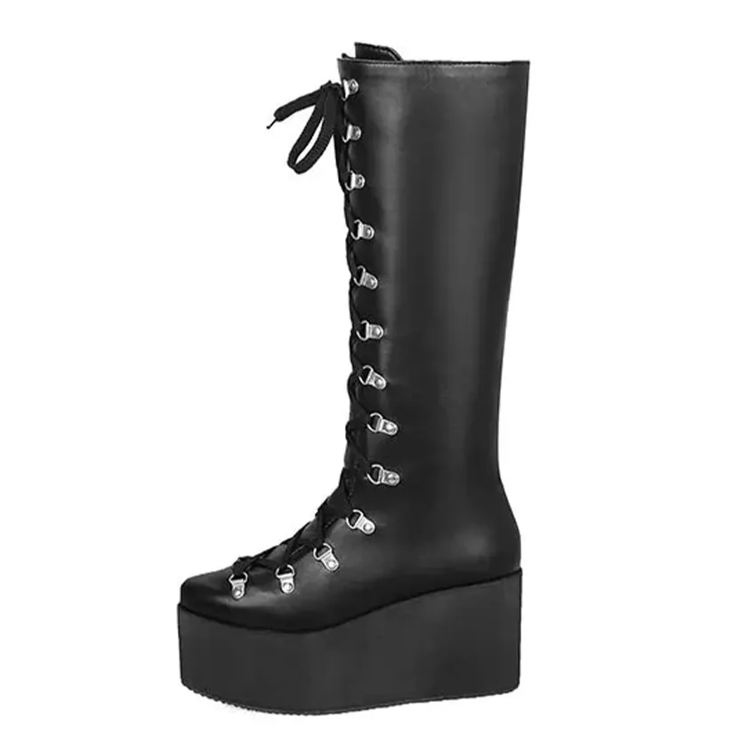 Funki Buys | Boots | Women's High Luxury Gothic Platform Boots