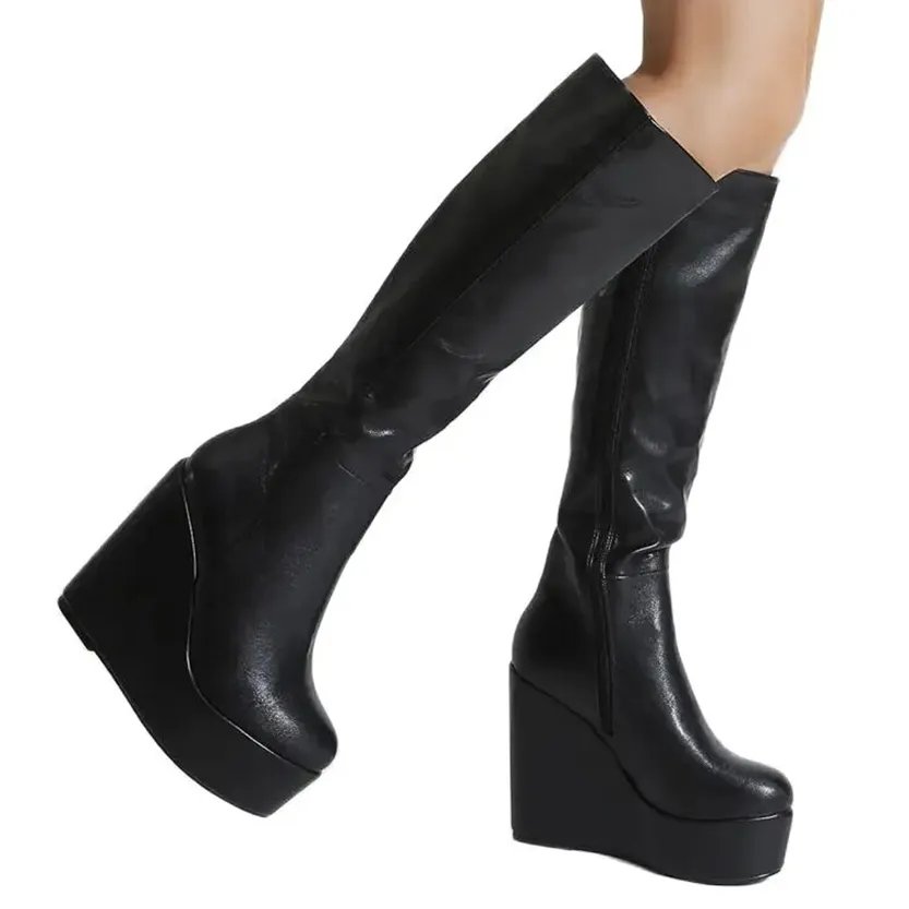 Funki Buys | Boots | Women's High Luxury Gothic Platform Boots