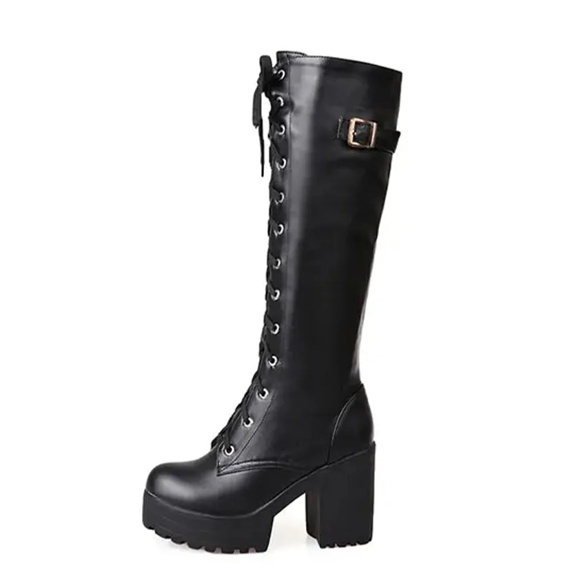 Funki Buys | Boots | Women's High Luxury Gothic Platform Boots