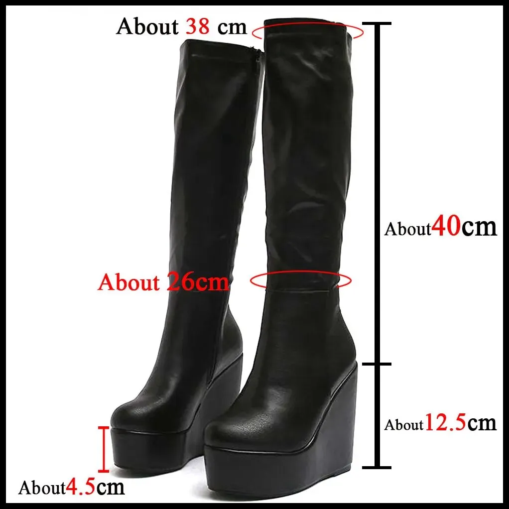 Funki Buys | Boots | Women's High Luxury Gothic Platform Boots