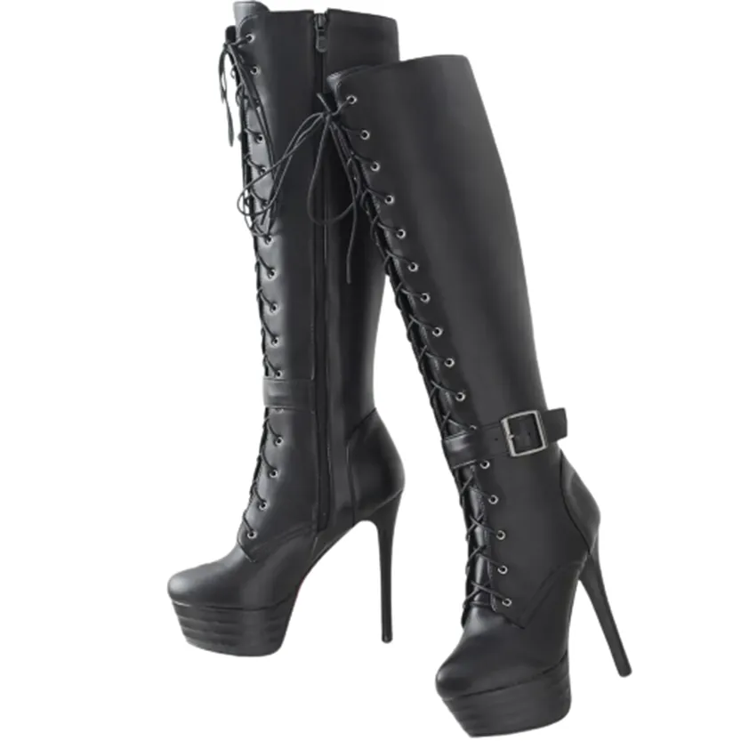 Funki Buys | Boots | Women's High Luxury Gothic Platform Boots