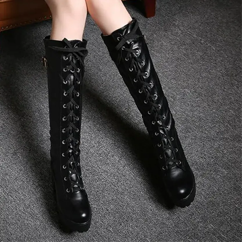 Funki Buys | Boots | Women's High Luxury Gothic Platform Boots