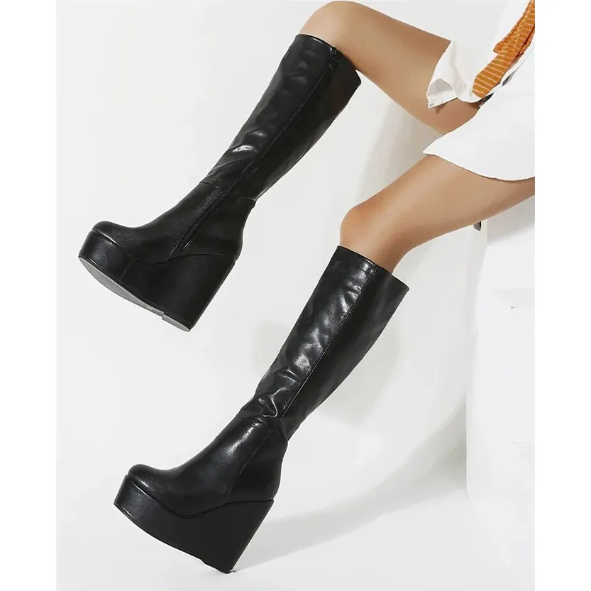 Funki Buys | Boots | Women's High Luxury Gothic Platform Boots