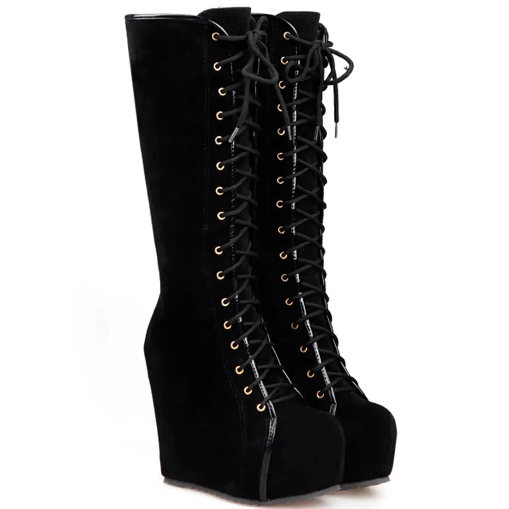 Funki Buys | Boots | Women's High Luxury Gothic Platform Boots