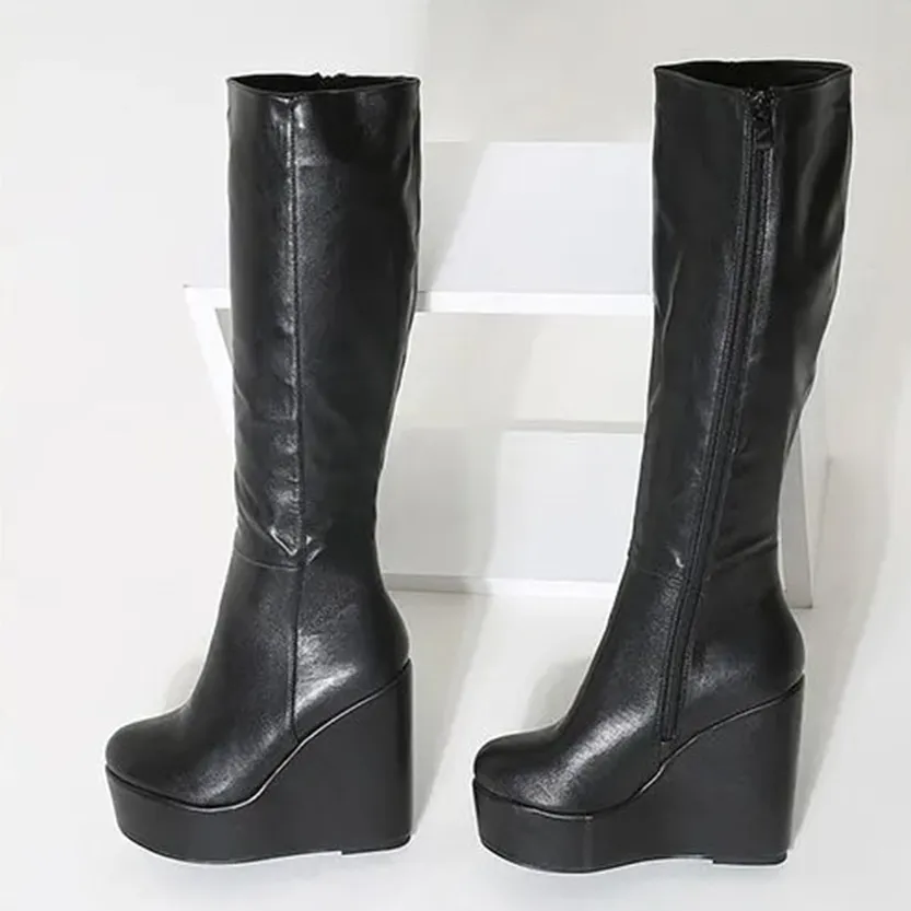 Funki Buys | Boots | Women's High Luxury Gothic Platform Boots