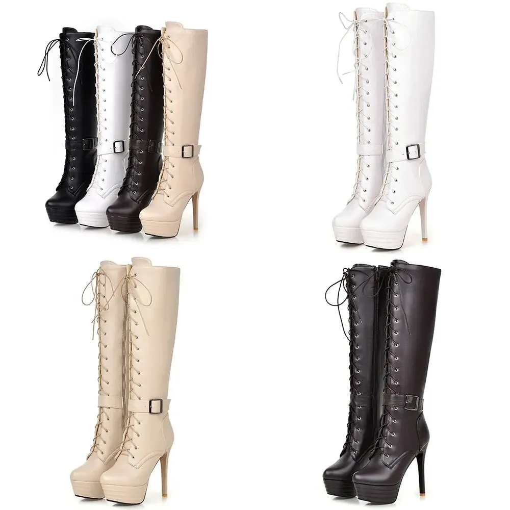 Funki Buys | Boots | Women's High Luxury Gothic Platform Boots