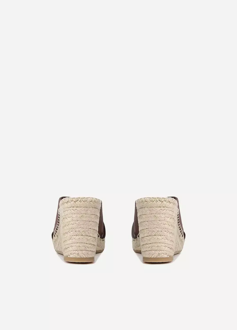 Gaelan Suede Wedge Sandal - Bark