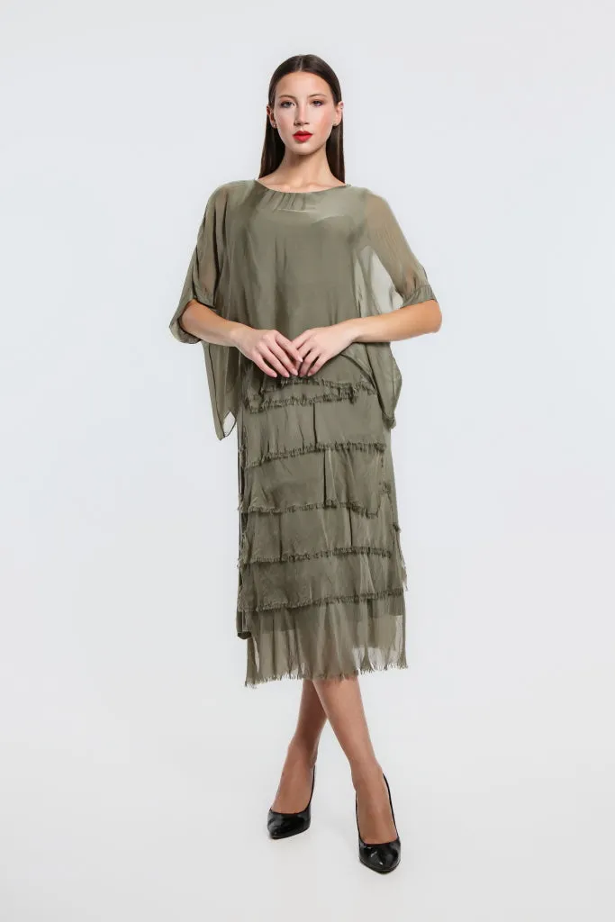 Gail Tiered Ruffle Dress (DQ206)