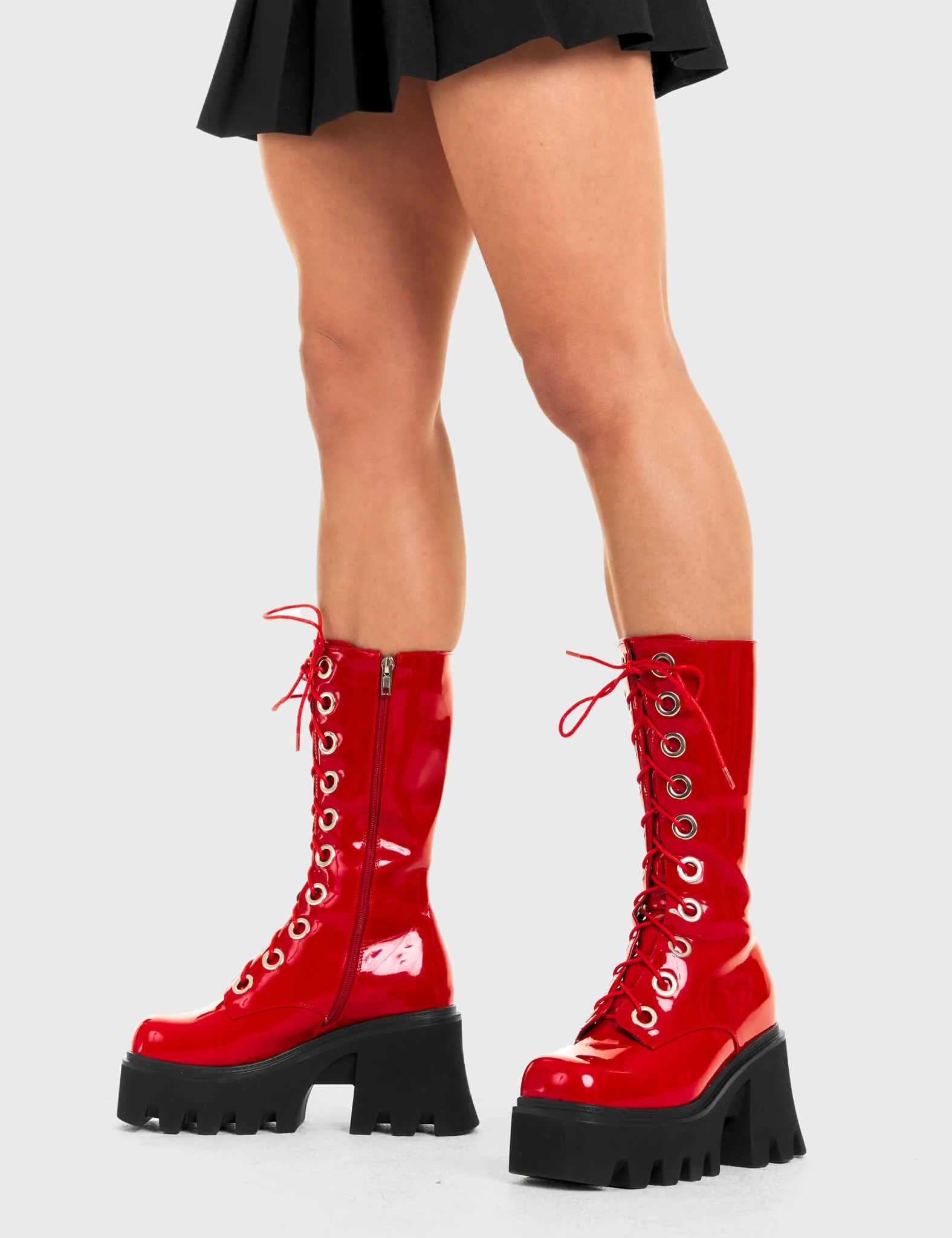 Get Paid Chunky Platform Calf Boots