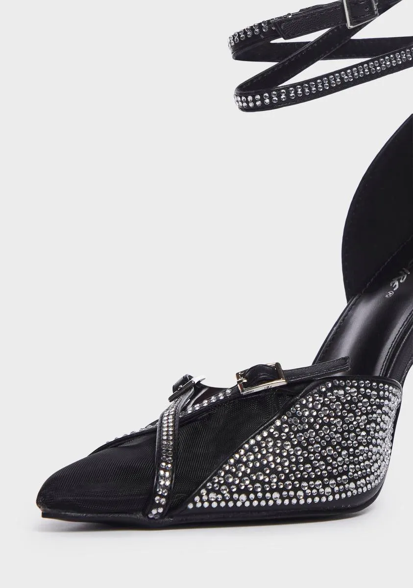 Glitch Diamante Detail Heels