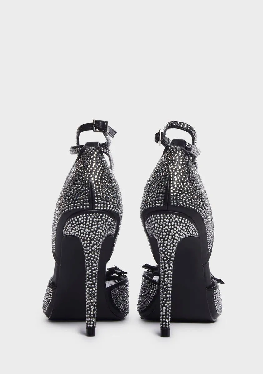 Glitch Diamante Detail Heels