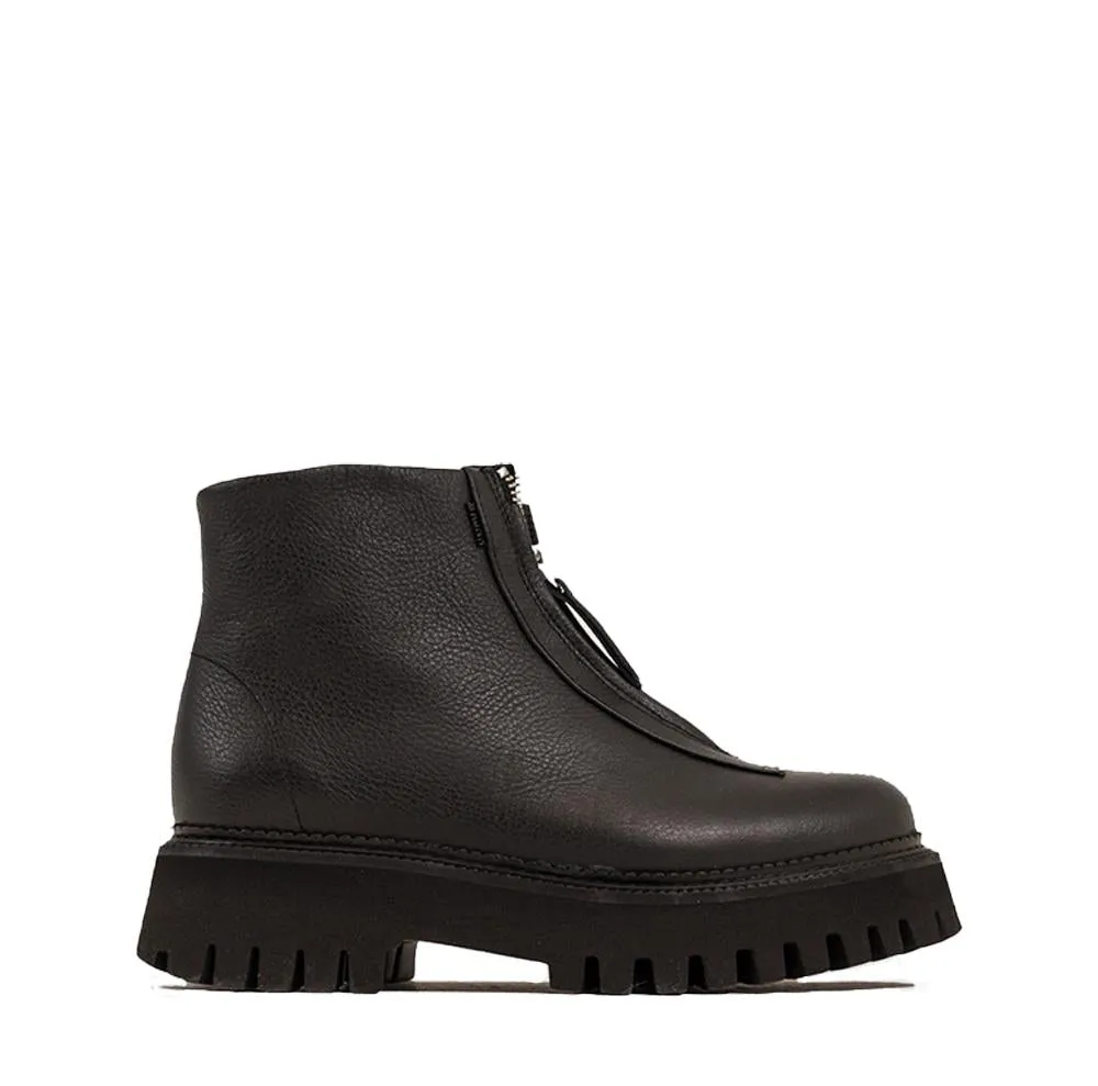 Groovy Front Zip Black Boots