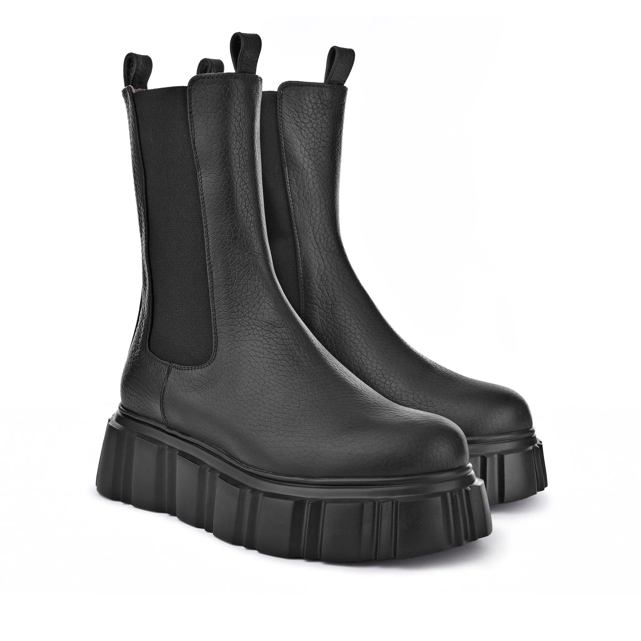 Jin Black Chelsea Boots